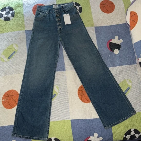 Eve Flare Jeans - Classic Blue - Picture 1 of 7